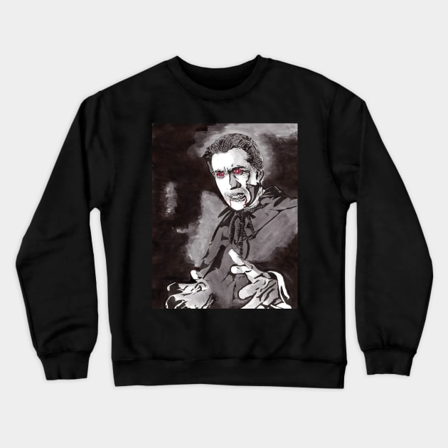 HORROR OF DRACULA Crewneck Sweatshirt by CinemApocalypse